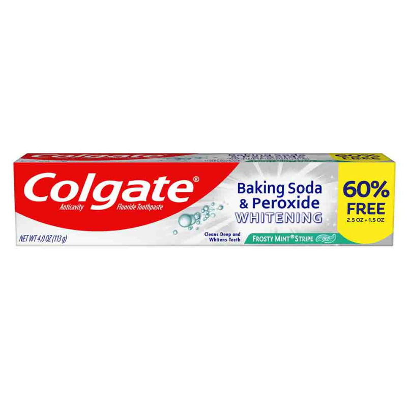 COLGATE DENTIFRICE BAKING SODA& PEROXIDE WHITENING FROSTY MINT 113G