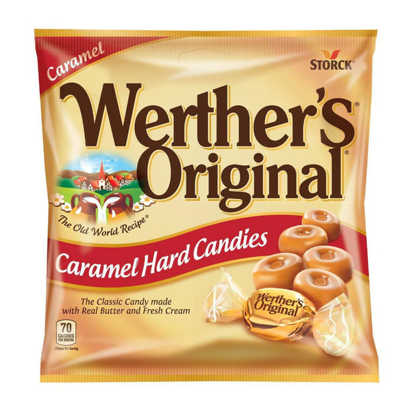 WERTHER'S ORIGINAL CARAMEL HARD CANDIES 2,65 OZ