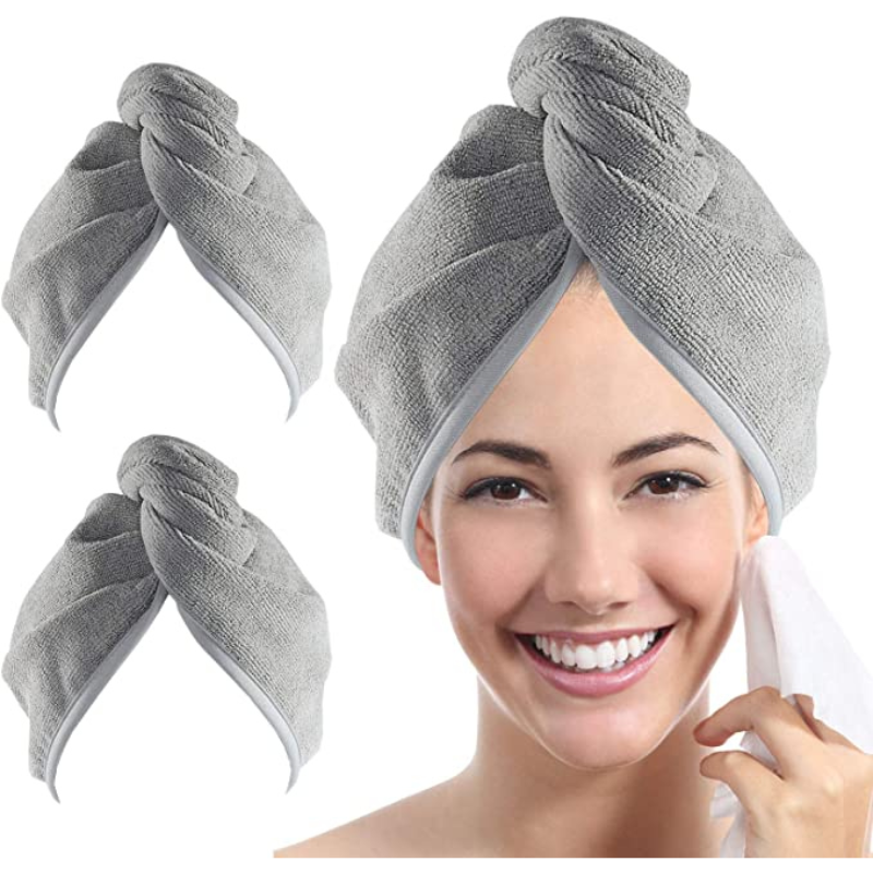 YOULERTEX SERVIETTE TURBAN EN MICRO FIBRE- SECHAGE DES CHEVEUX