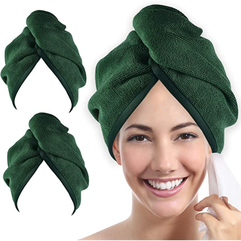 YOULERTEX SERVIETTE TURBAN EN MICRO FIBRE- SECHAGE DES CHEVEUX