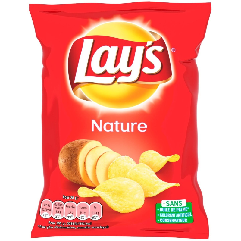 LAYS CHIPS NATURE 25G