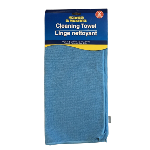 MICROFIBER CLEANING TOWEL  PACKS DE 2