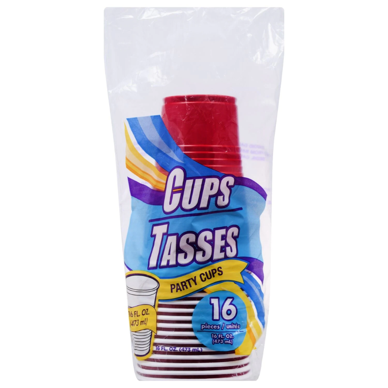 PARTY CUPS - 473 ML  (PACKS DE 16)