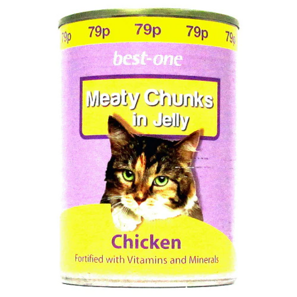 BEST-ONE - CAT MEATY CHUNKS IN JELLY CHICKEN - 400G