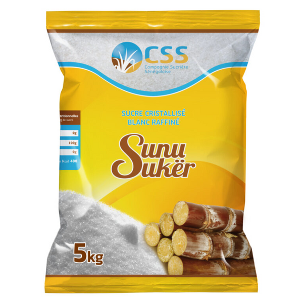 CSS - SUNU SUKER SUCRE EN POUDRE 5KG