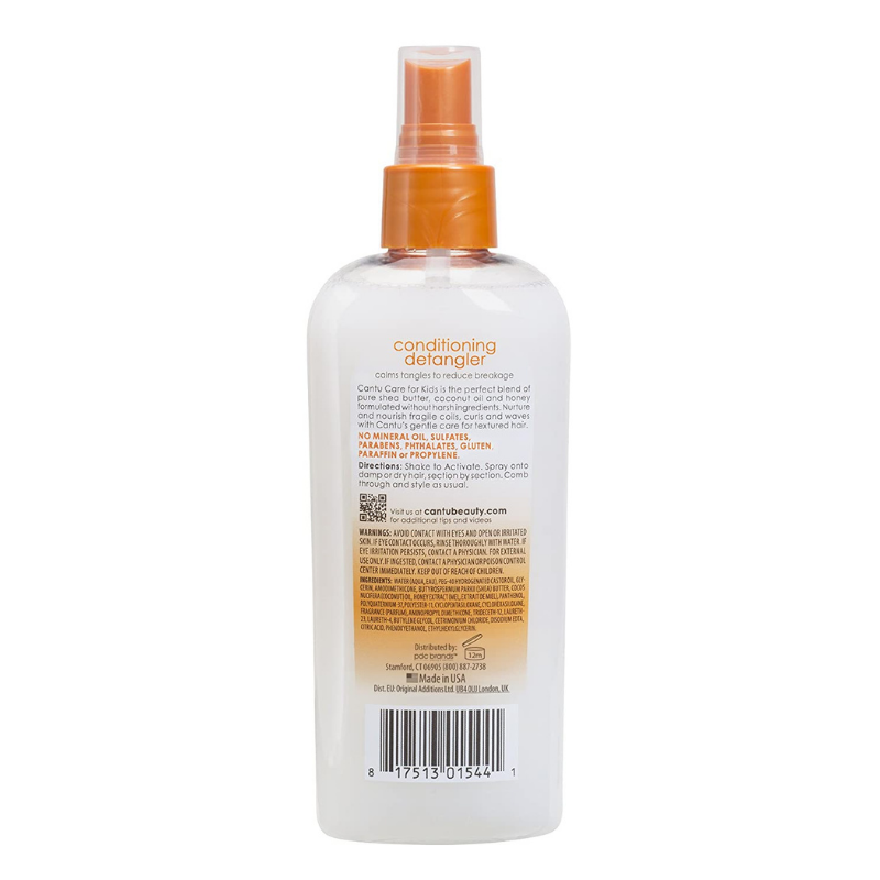 CANTU CARE FOR KIDS Spray Démêlant Karité Coco Miel 177ml